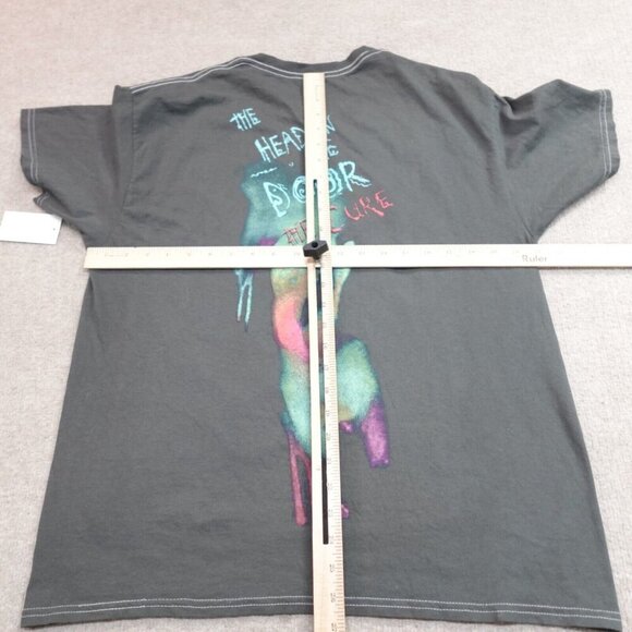 THe Cure Shirt Medium Gray Double Sided The Head on the Door NEW - Picture 6 of 8